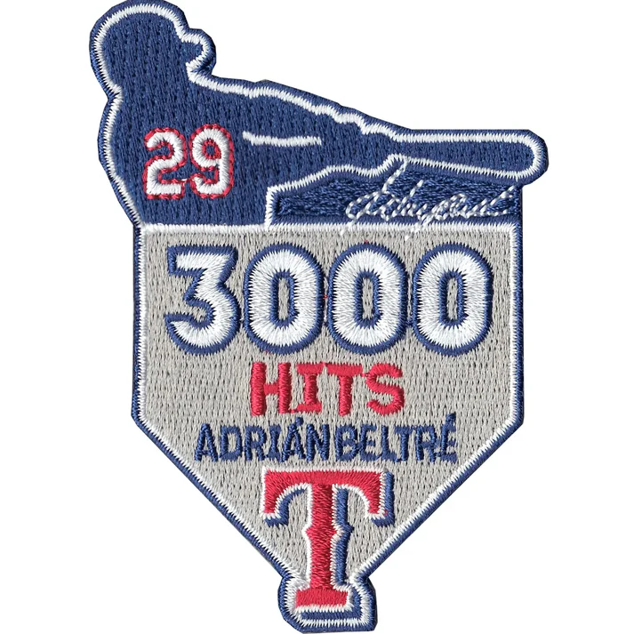 Adrian Beltre 3000 Hits Signature Patch